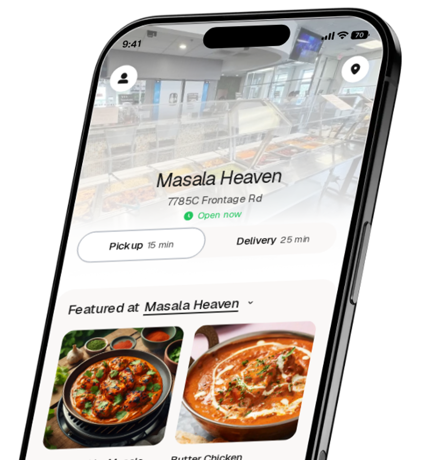 Masala Heaven app preview