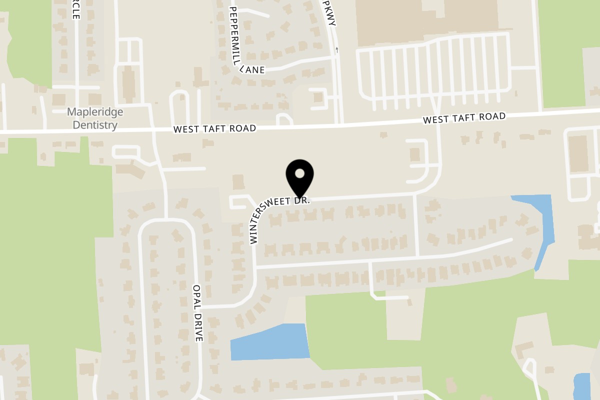Map showing the location of Masala Heaven Masala Heaven on Wheels - Food Truck on Wintersweet Dr in Clay